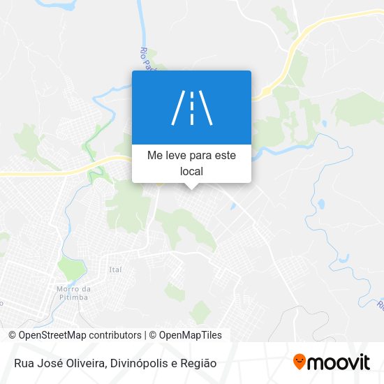 Rua José Oliveira mapa
