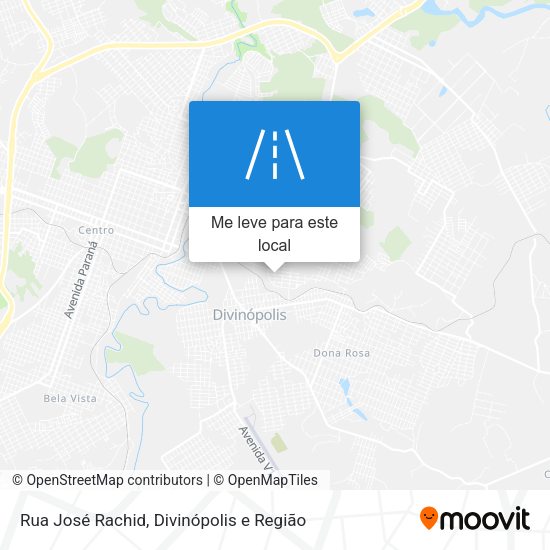 Rua José Rachid mapa
