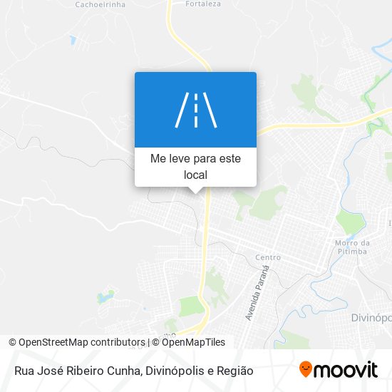Rua José Ribeiro Cunha mapa