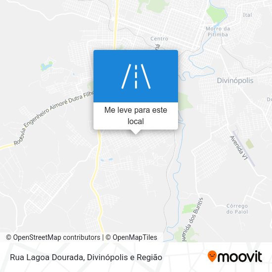 Rua Lagoa Dourada mapa