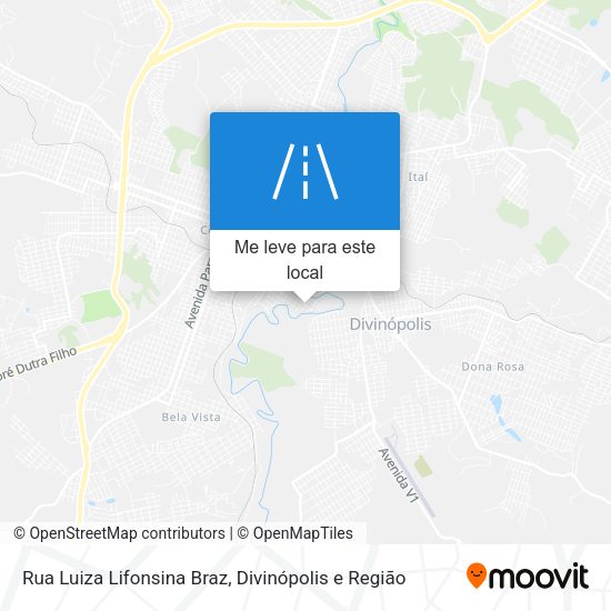 Rua Luiza Lifonsina Braz mapa