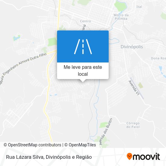 Rua Lázara Silva mapa