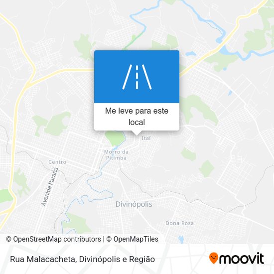 Rua Malacacheta mapa