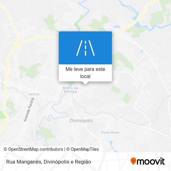 Rua Manganês mapa