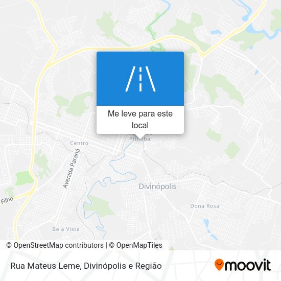 Rua Mateus Leme mapa