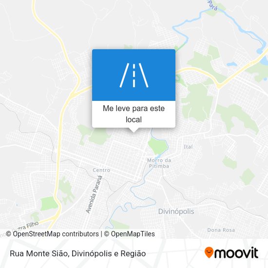 Rua Monte Sião mapa