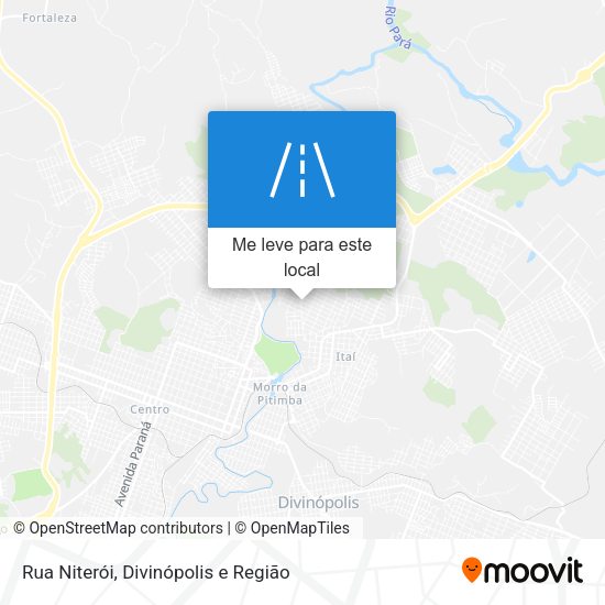 Rua Niterói mapa