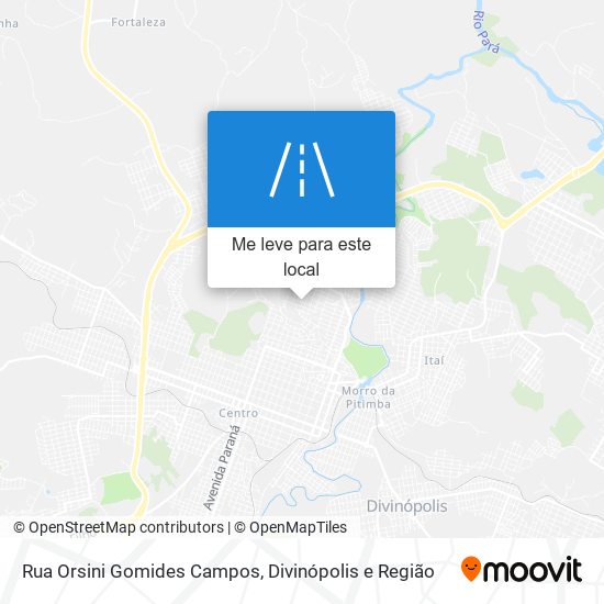 Rua Orsini Gomides Campos mapa