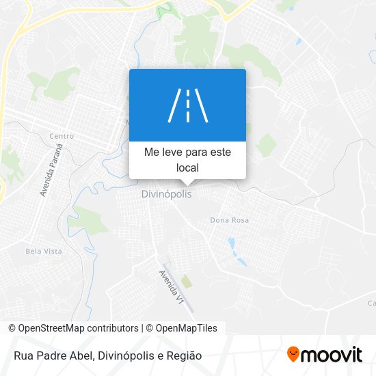 Rua Padre Abel mapa