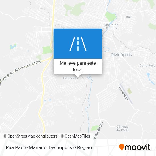 Rua Padre Mariano mapa