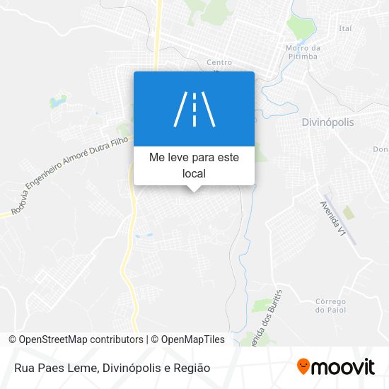 Rua Paes Leme mapa