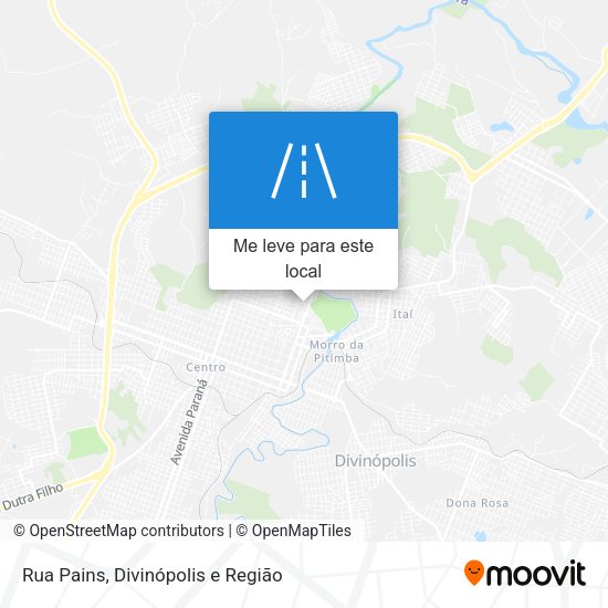 Rua Pains mapa