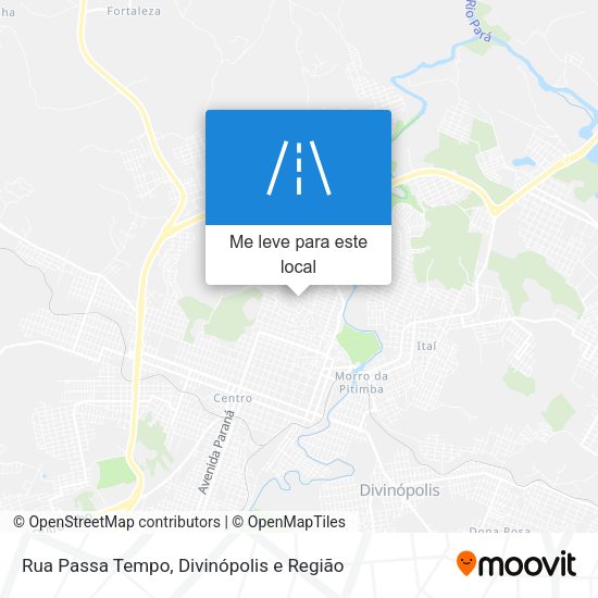 Rua Passa Tempo mapa