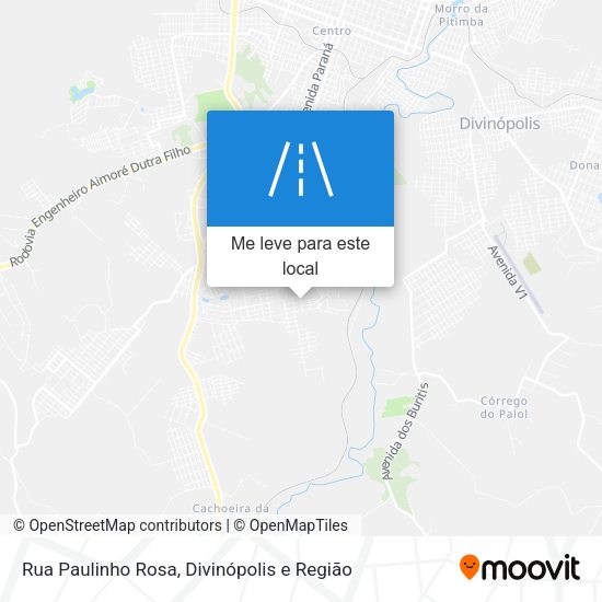 Rua Paulinho Rosa mapa
