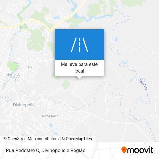 Rua Pedestre C mapa