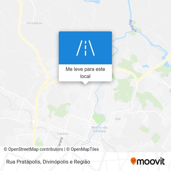 Rua Pratápolis mapa