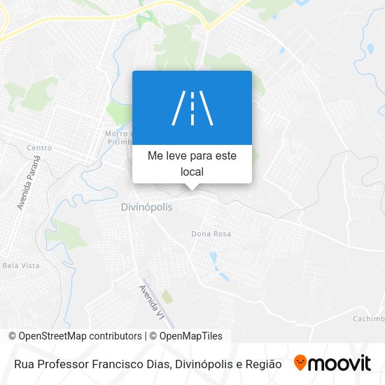 Rua Professor Francisco Dias mapa