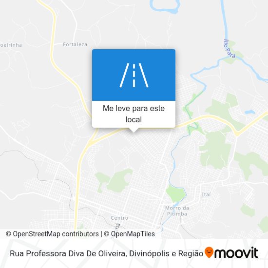 Rua Professora Diva De Oliveira mapa