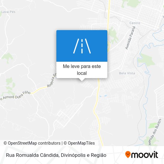 Rua Romualda Cândida mapa