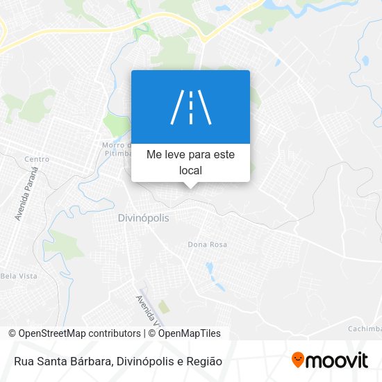 Rua Santa Bárbara mapa