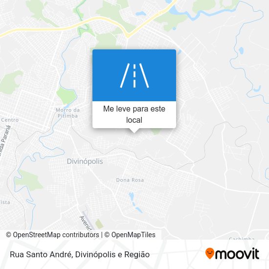 Rua Santo André mapa