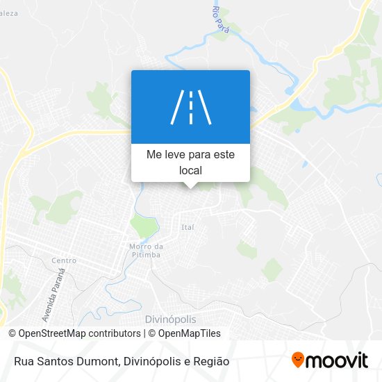 Rua Santos Dumont mapa