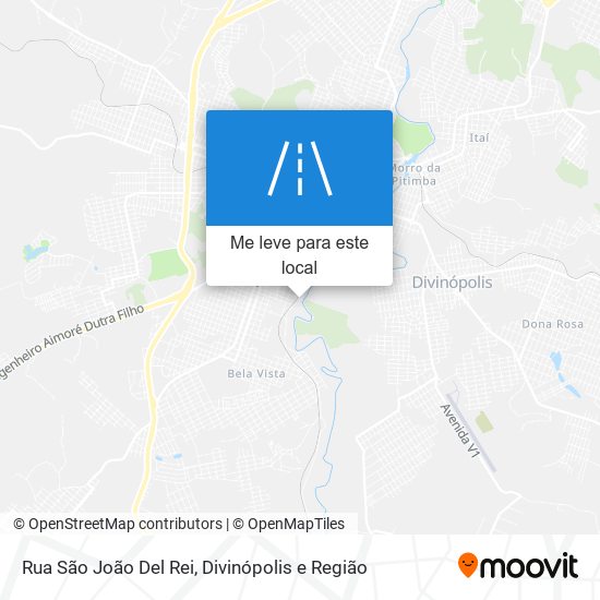 Rua São João Del Rei mapa