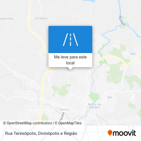 Rua Teresópolis mapa