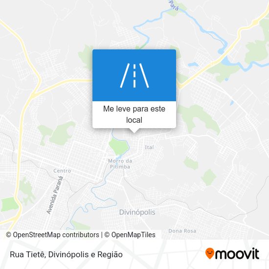 Rua Tietê mapa