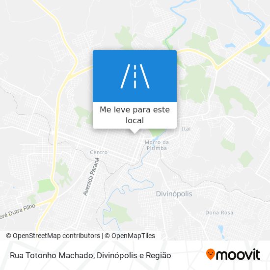 Rua Totonho Machado mapa