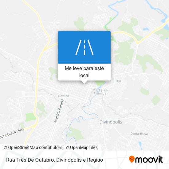 Rua Três De Outubro mapa