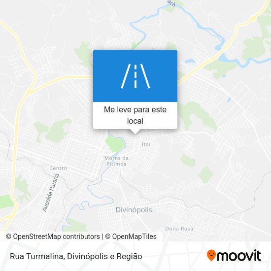 Rua Turmalina mapa
