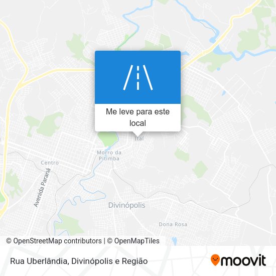 Rua Uberlândia mapa