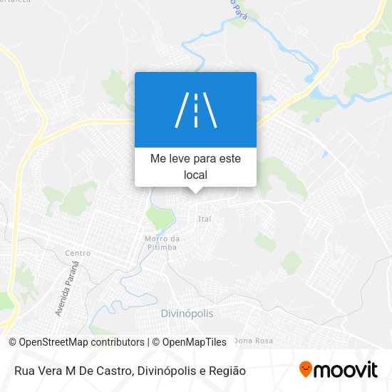 Rua Vera M De Castro mapa