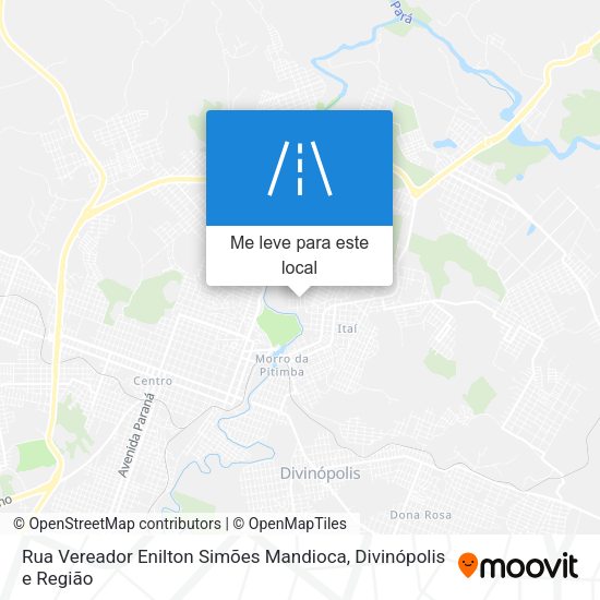 Rua Vereador Enilton Simões Mandioca mapa