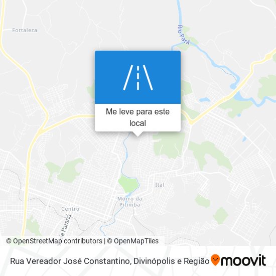 Rua Vereador José Constantino mapa