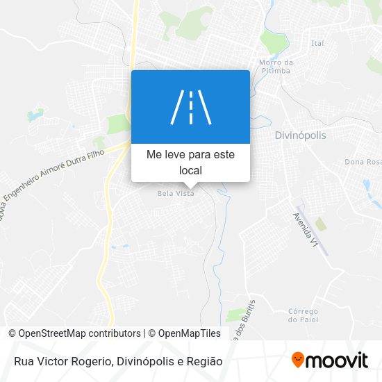 Rua Victor Rogerio mapa