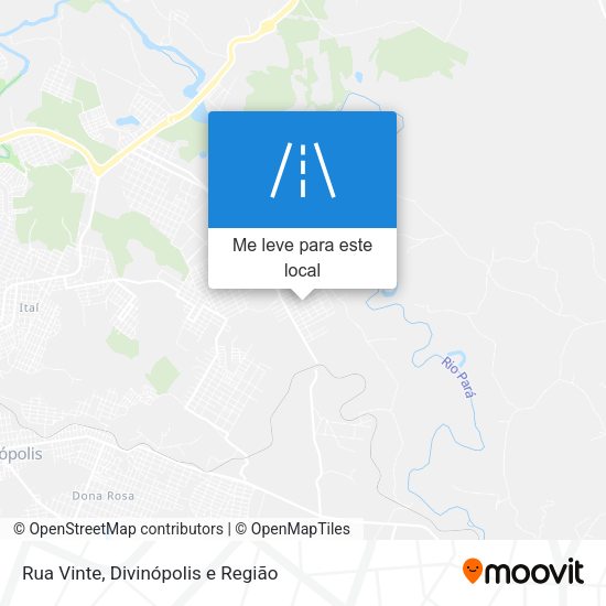 Rua Vinte mapa