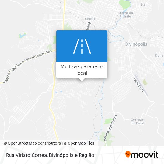 Rua Viriato Correa mapa