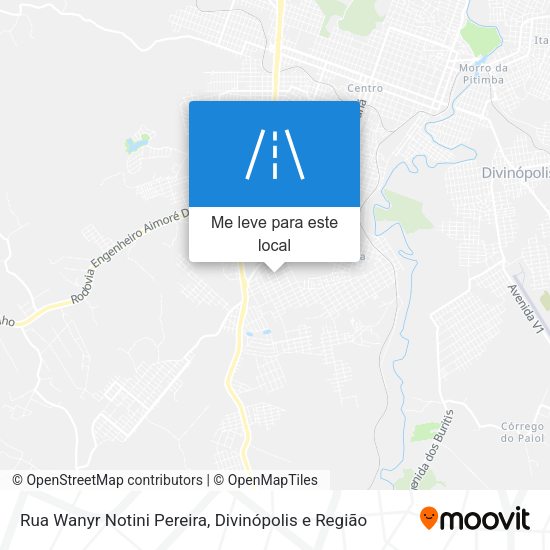 Rua Wanyr Notini Pereira mapa