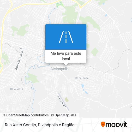 Rua Xisto Gontijo mapa