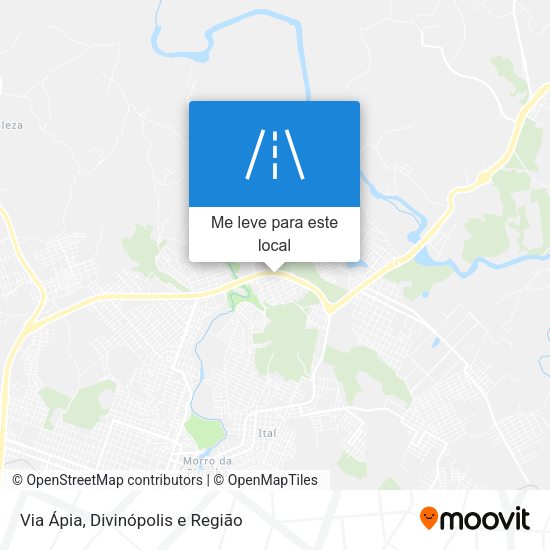 Via Ápia mapa