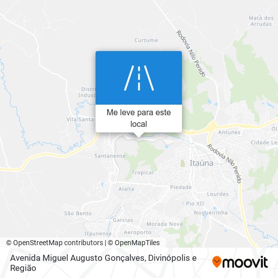 Avenida Miguel Augusto Gonçalves mapa