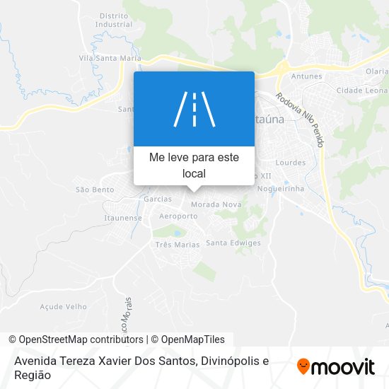 Avenida Tereza Xavier Dos Santos mapa