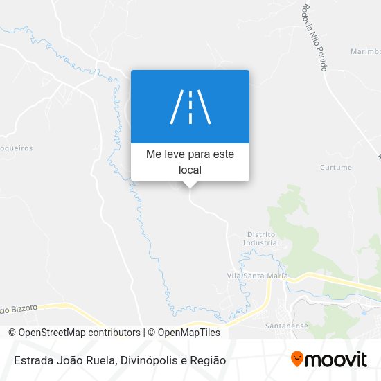 Estrada João Ruela mapa