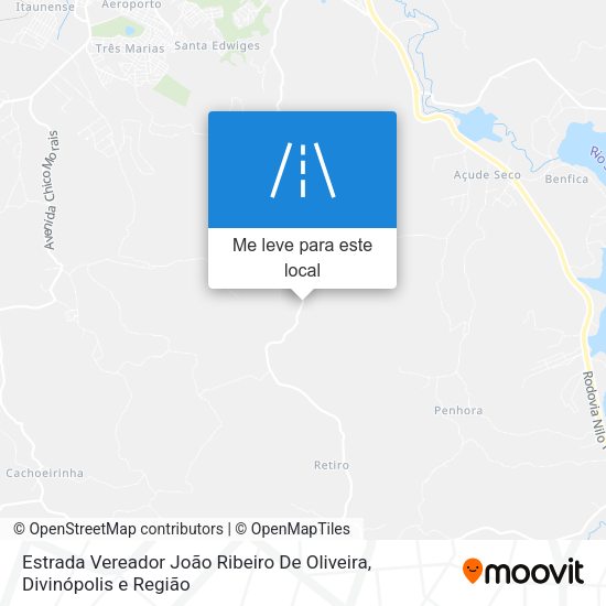 Estrada Vereador João Ribeiro De Oliveira mapa