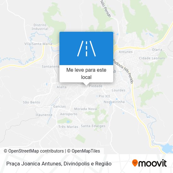 Praça Joanica Antunes mapa