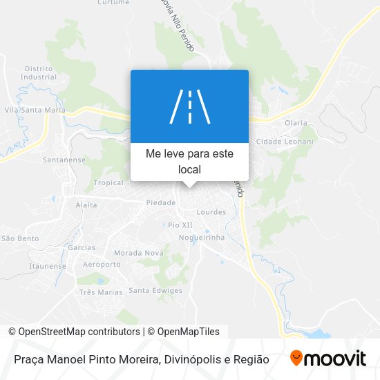 Praça Manoel Pinto Moreira mapa