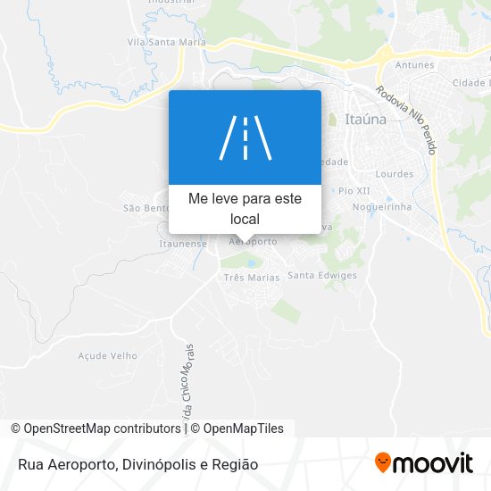 Rua Aeroporto mapa