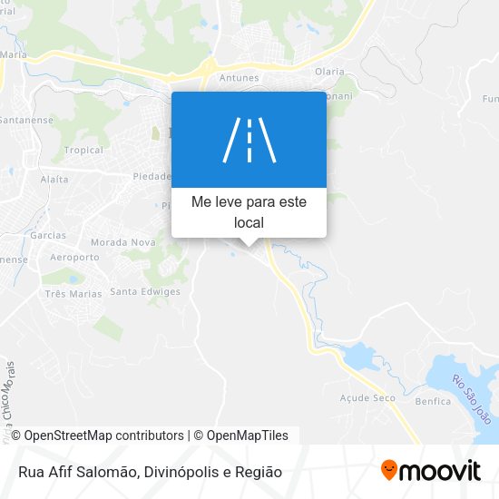 Rua Afif Salomão mapa